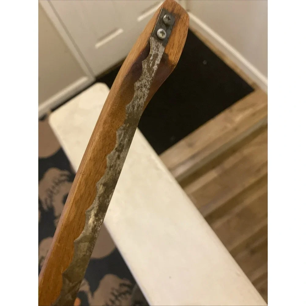 Left Handed Bread And Bagel Slicer Wood  Now Saw Vintage G2